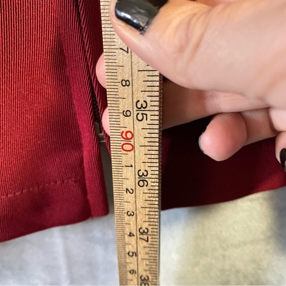 Vintage Red Full Zip Jacket With Removable Hood Size M Mid Length - Picture 7 of 8